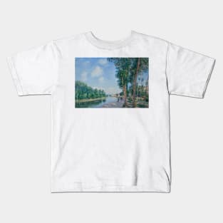 Saint-Mammes. June Sunshine by Alfred Sisley Kids T-Shirt